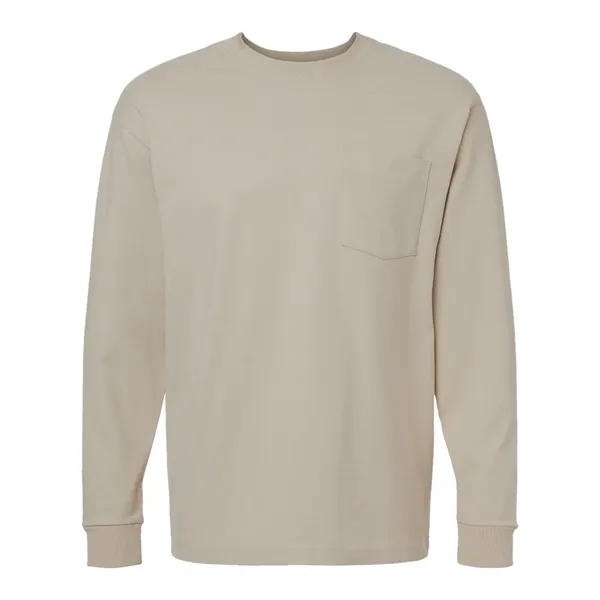 American Apparel Super Heavyweight Long Sleeve Pocket Tee... from ASI 84358 S&S Activewear
