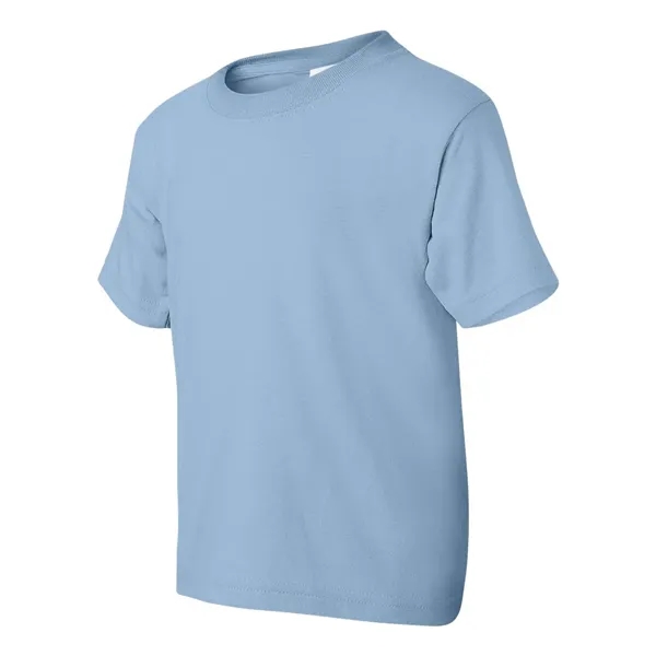 Youth 5.6 oz preshrunk 50% polyester / 50% cotton t-shirt. Blank... from ASI 84358 S&S Activewear