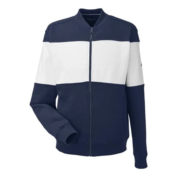 Nautica Anchor Fleece Colorblocked Bomber Jacket... from ASI 84358 S&S Activewear