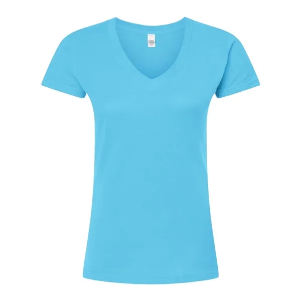 Tultex Women's Slim Fit Fine Jersey V-Neck T-Shirt... from ASI 84358 S&S Activewear