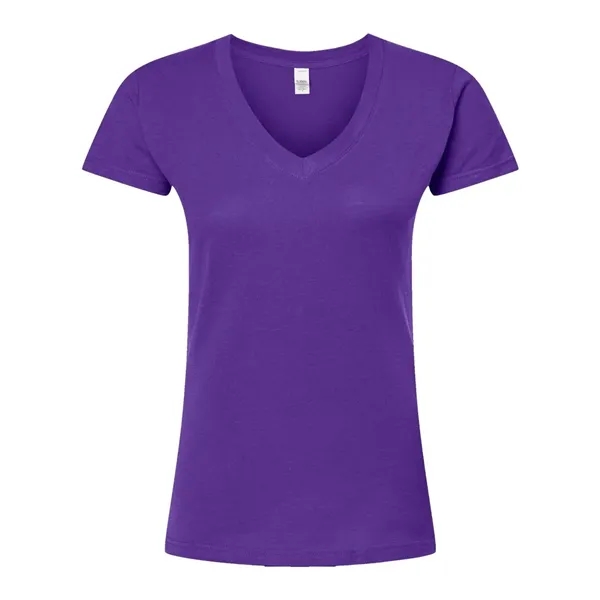 Tultex Women's Slim Fit Fine Jersey V-Neck T-Shirt... from ASI 84358 S&S Activewear