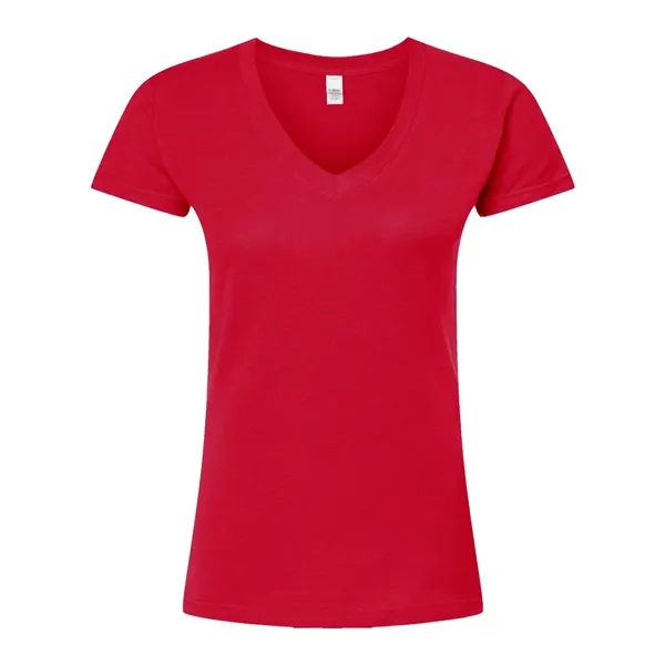 Tultex Women's Slim Fit Fine Jersey V-Neck T-Shirt... from ASI 84358 S&S Activewear