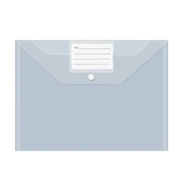 A4 snap button document folder with label pocket plus 1c1p color... from ASI 37218 Athena Promo (tm)