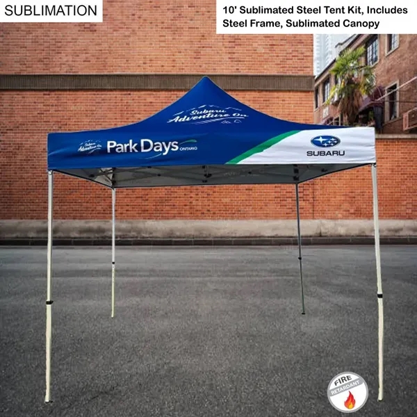 24 Hr Express Ship - 10' Steel tent kit, includes steel... from ASI 53509 FIEL-Fairdeal Import & Export