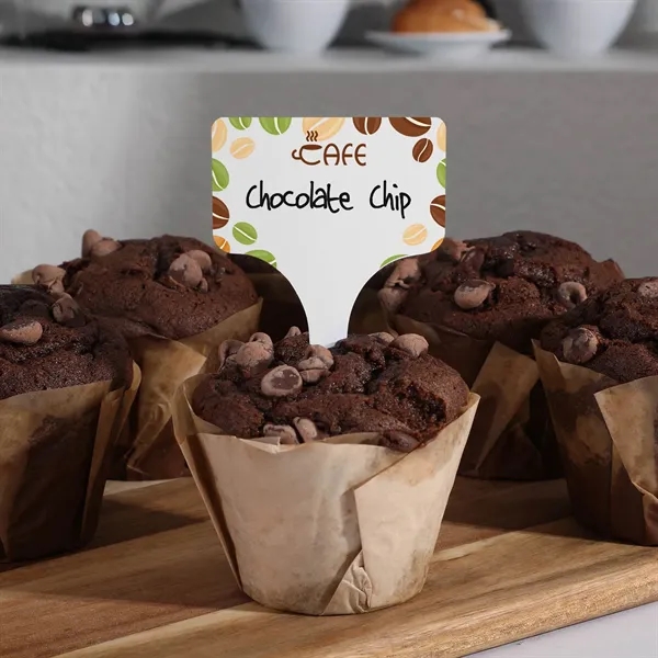 Single food stake with blank space for labeling flavors, ingredients, and... from ASI 61966 HPG / Beacon Promotions