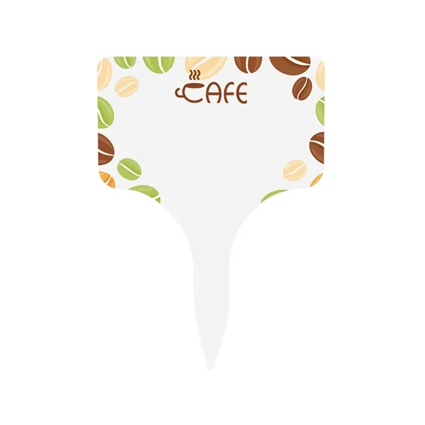 Single food stake with blank space for labeling flavors, ingredients, and... from ASI 61966 HPG / Beacon Promotions
