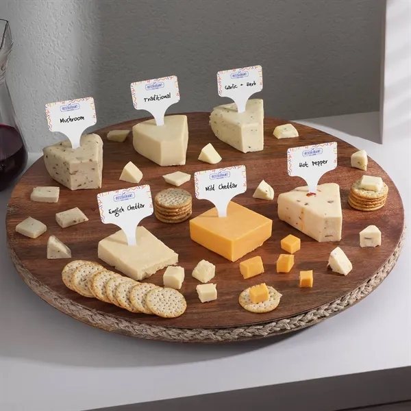 Single food stake with blank space for labeling flavors, ingredients, and... from ASI 61966 HPG / Beacon Promotions