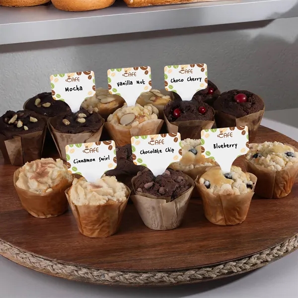 Single food stake with blank space for labeling flavors, ingredients, and... from ASI 61966 HPG / Beacon Promotions