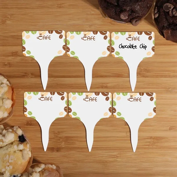 Single food stake with blank space for labeling flavors, ingredients, and... from ASI 61966 HPG / Beacon Promotions