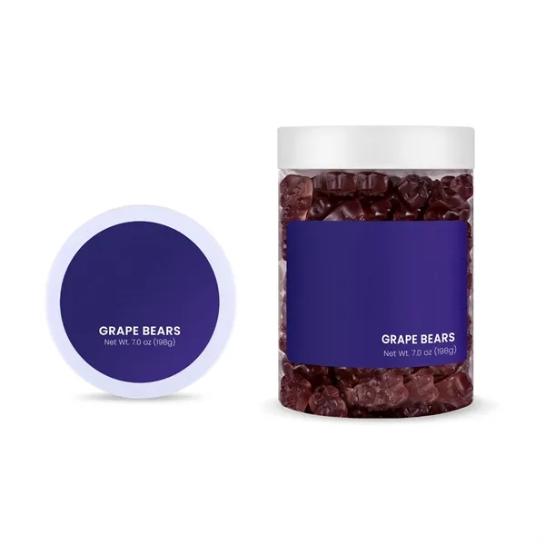 Purple grape-flavored gummy bears in a 7 oz large jar.... from ASI 61966 HPG / SugarSpot