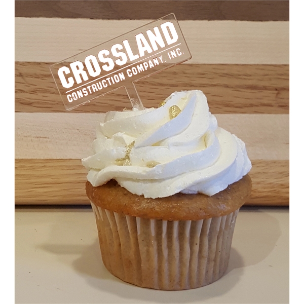 2" x 2" x 0.125" acrylic cupcake topper. Made in the... from ASI 92531 Unique Custom Products / UCP
