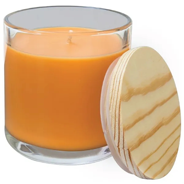 14oz Bright Citrus Candle in Glass Holder w/ Wood Lid... from ASI 74601 Calico