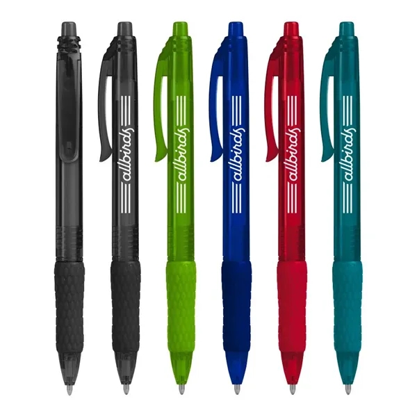 Recycled ABS plastic ballpoint pen with click-action mechanism, solid colored barrel,... from ASI 88060 Snugz/USA Inc