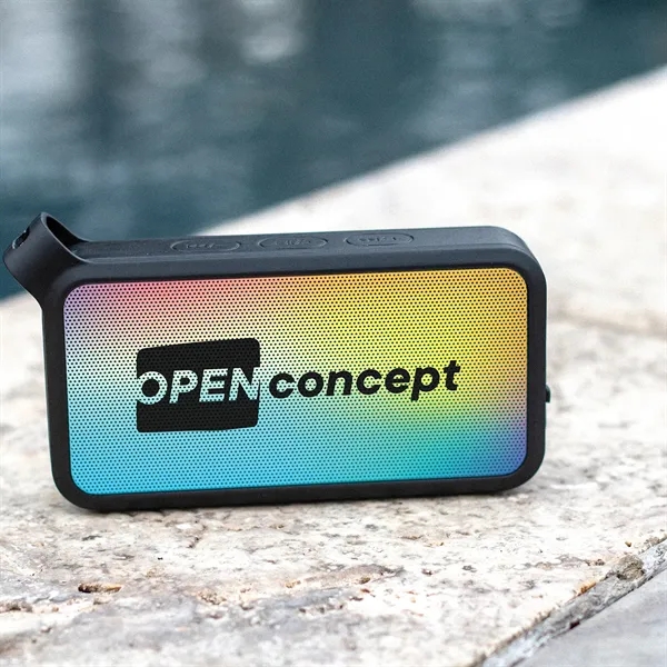 The Aquathump wireless speaker is IPX7 waterproof and can be submerged... from ASI 61966 HPG / OrigAudio