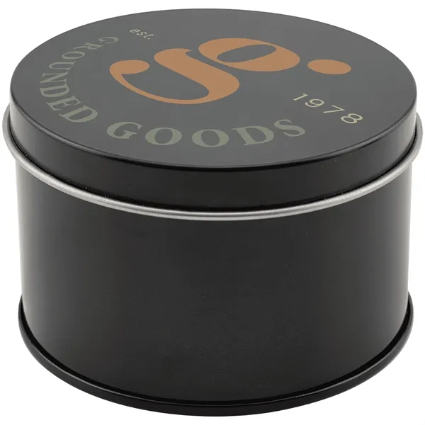 5.3 oz. Trim the Tree Candle in a Black Metal Tin... from ASI 74601 Calico