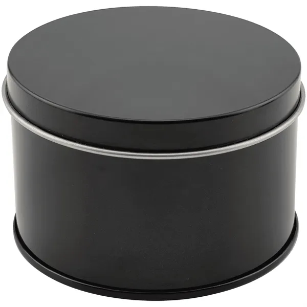 5.3 oz. Trim the Tree Candle in a Black Metal Tin... from ASI 74601 Calico
