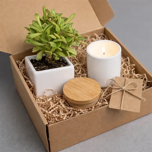 A thoughtful gift set featuring a 3 oz soy candle and... from ASI 72657 Active Life Promo / Ingrain