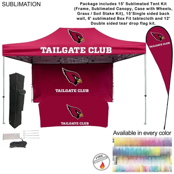 48Hr Quick Ship - Game Day Tailgate Package, 15' tent, 15'... from ASI 53509 FIEL-Fairdeal Import & Export