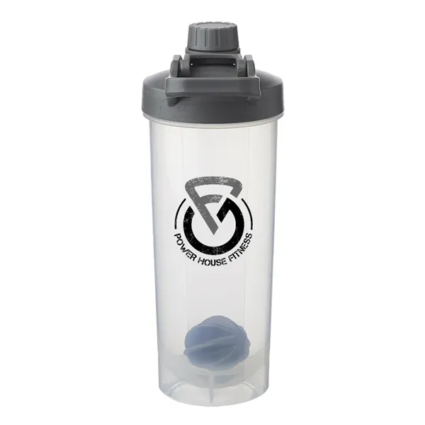 24 oz. plastic shaker bottle with weighted mixing ball and screw... from ASI 39552 BEL Promo
