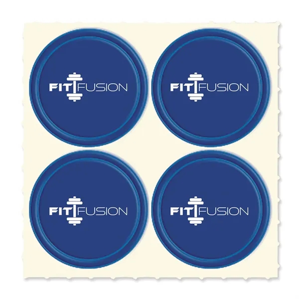 Set of four Quad-Dots 0.75" Diameter reflective stickers in assorted colors.... from ASI 54040 Fey Promo / Reflectix® Mi Line by Fey