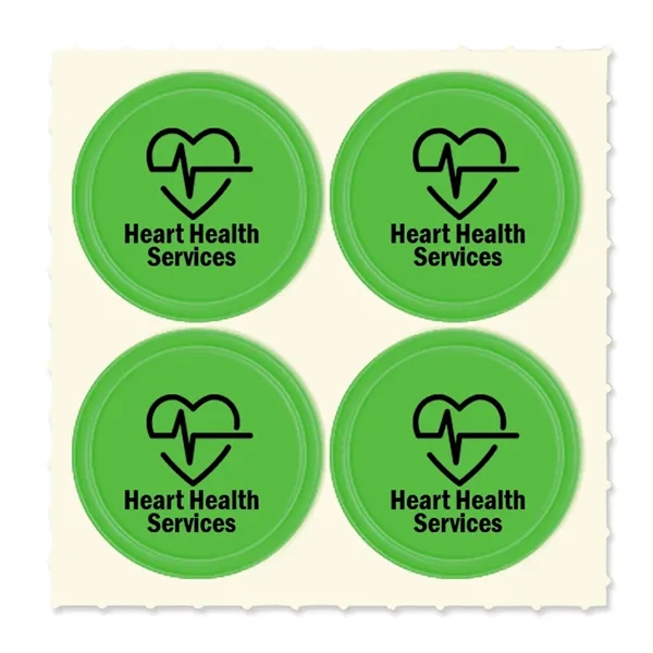 Set of four Quad-Dots 0.75" Diameter reflective stickers in assorted colors.... from ASI 54040 Fey Promo / Reflectix® Mi Line by Fey