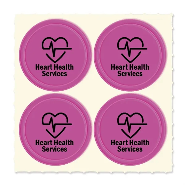 Set of four Quad-Dots 0.75" Diameter reflective stickers in assorted colors.... from ASI 54040 Fey Promo / Reflectix® Mi Line by Fey