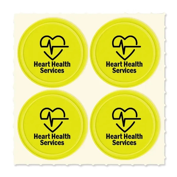 Set of four Quad-Dots 0.75" Diameter reflective stickers in assorted colors.... from ASI 54040 Fey Promo / Reflectix® Mi Line by Fey