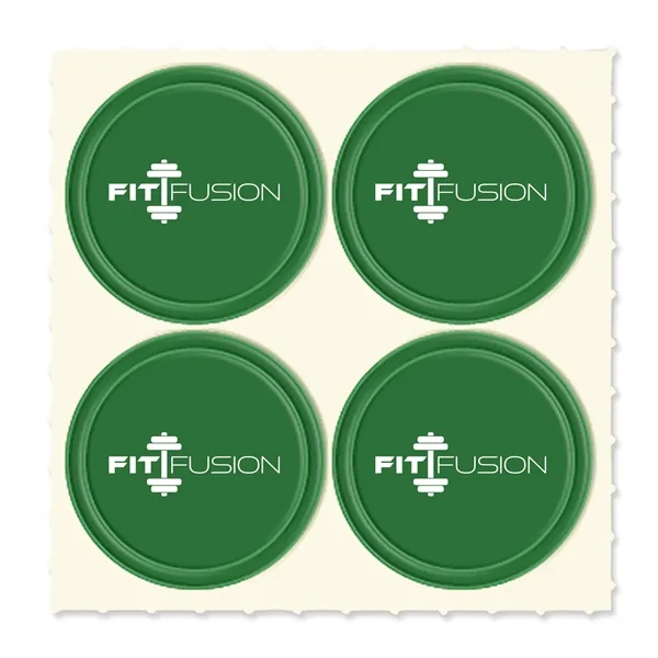 Set of four Quad-Dots 0.75" Diameter reflective stickers in assorted colors.... from ASI 54040 Fey Promo / Reflectix® Mi Line by Fey