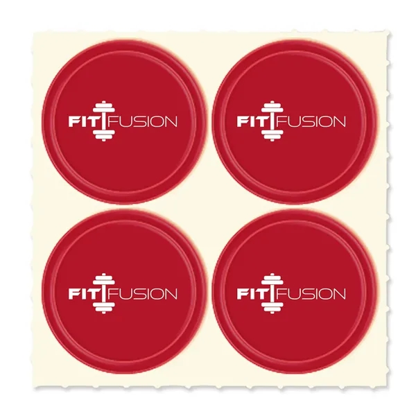 Set of four Quad-Dots 0.75" Diameter reflective stickers in assorted colors.... from ASI 54040 Fey Promo / Reflectix® Mi Line by Fey
