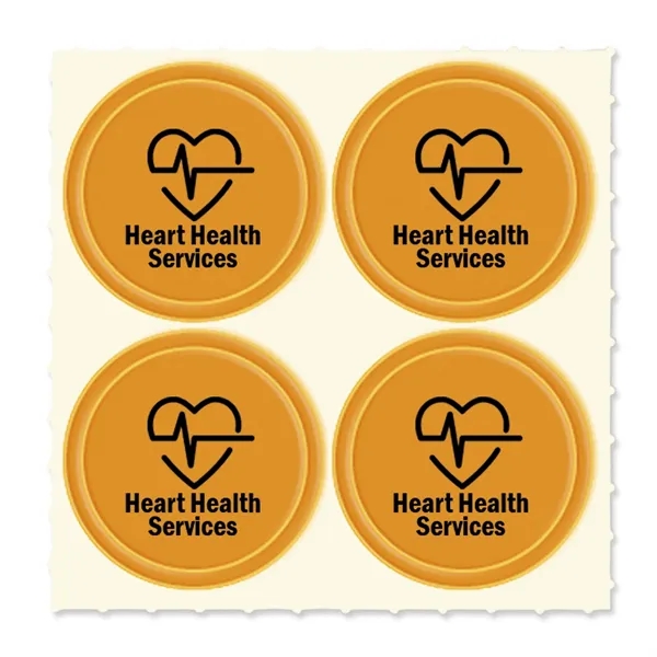 Set of four Quad-Dots 0.75" Diameter reflective stickers in assorted colors.... from ASI 54040 Fey Promo / Reflectix® Mi Line by Fey