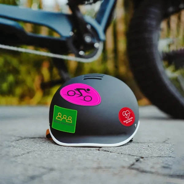 Set of four Quad-Dots 0.75" Diameter reflective stickers in assorted colors.... from ASI 54040 Fey Promo / Reflectix® Mi Line by Fey