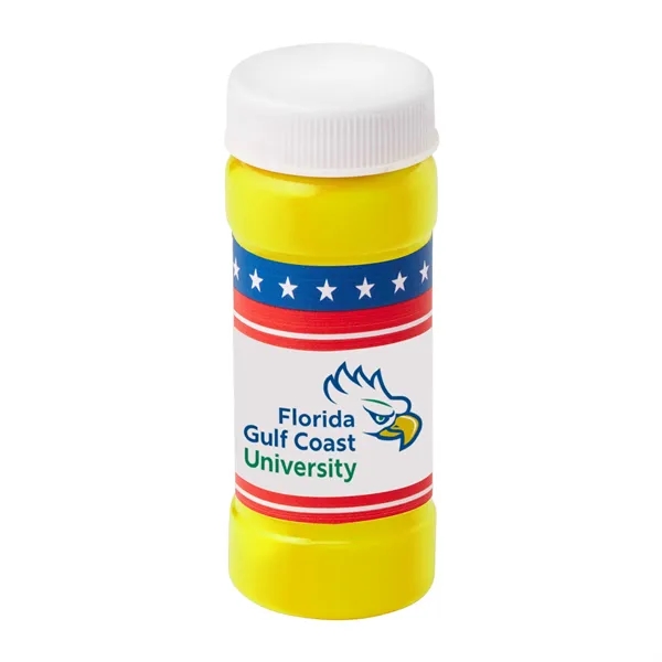2 ounce bottle of bubbles with patriotic themed digitally printed label.... from ASI 63549 Jornik Manufacturing Corp / Jornik