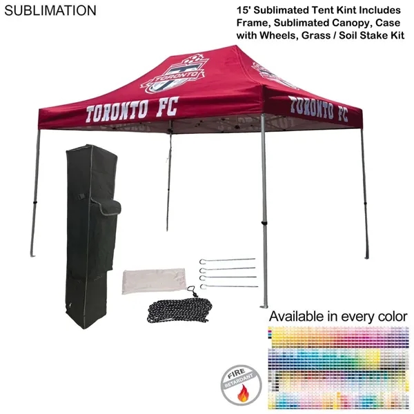 48 Hr Quick Ship - 15' premium sublimated tent kit, includes... from ASI 53509 FIEL-Fairdeal Import & Export