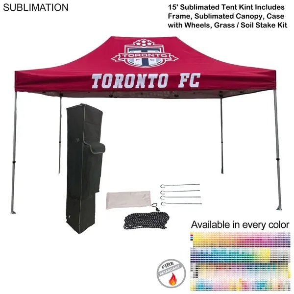 48 Hr Quick Ship - 15' premium sublimated tent kit, includes... from ASI 53509 FIEL-Fairdeal Import & Export