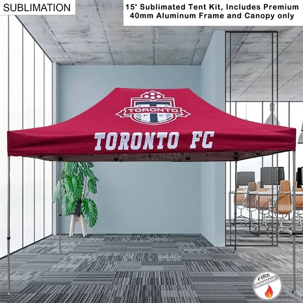 48Hr Quick Ship -15' Premium sublimated tent kit, includes premium 40mm... from ASI 53509 FIEL-Fairdeal Import & Export