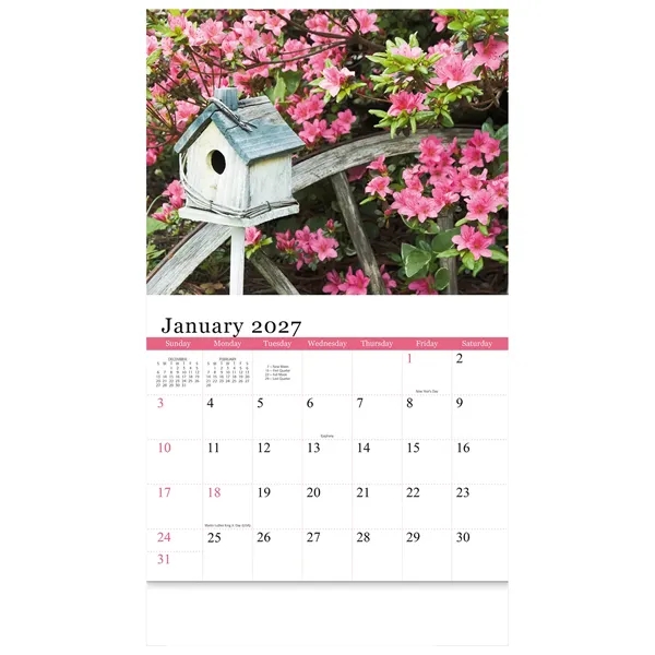 13 month flowers and gardens calendar.... from ASI 61966 HPG / Beacon Promotions HPG Gold