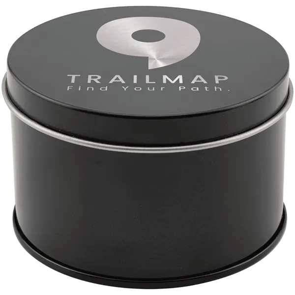 5.3 oz. Weathered Oak Candle in a Black Metal Tin... from ASI 74601 Calico