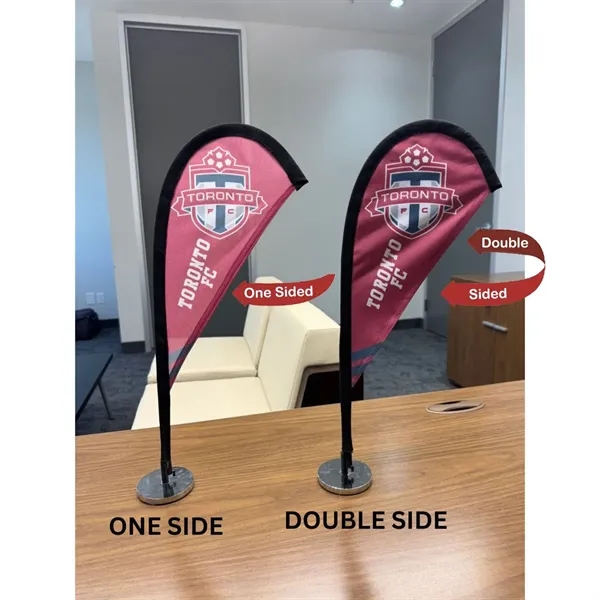 72Hr Fast Ship - Table topper teardrop sail sign flag, 20",... from ASI 53509 FIEL-Fairdeal Import & Export