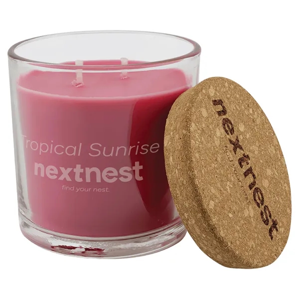 14 oz. Tropical Sunrise Candle in a Glass Holder with Cork... from ASI 74601 Calico