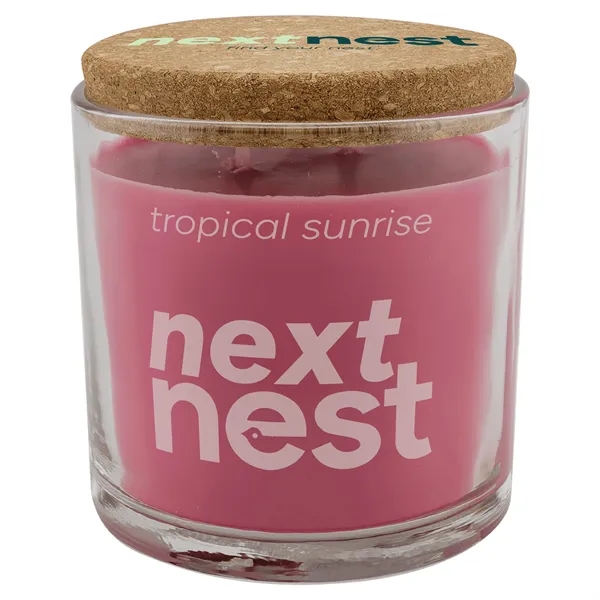 14 oz. Tropical Sunrise Candle in a Glass Holder with Cork... from ASI 74601 Calico