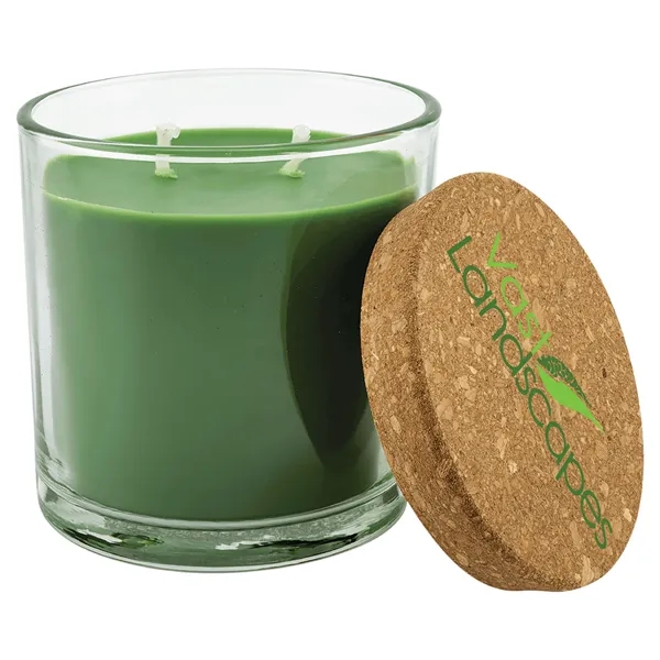 14 oz. Trim the Tree Candle in a Glass Holder with... from ASI 74601 Calico