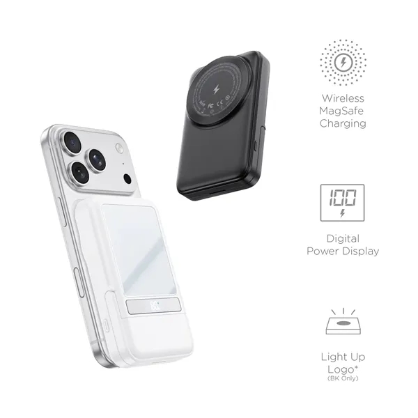 7700 mAh Wireless Power Bank with TWS Earphones... from ASI 91435 Tomax USA