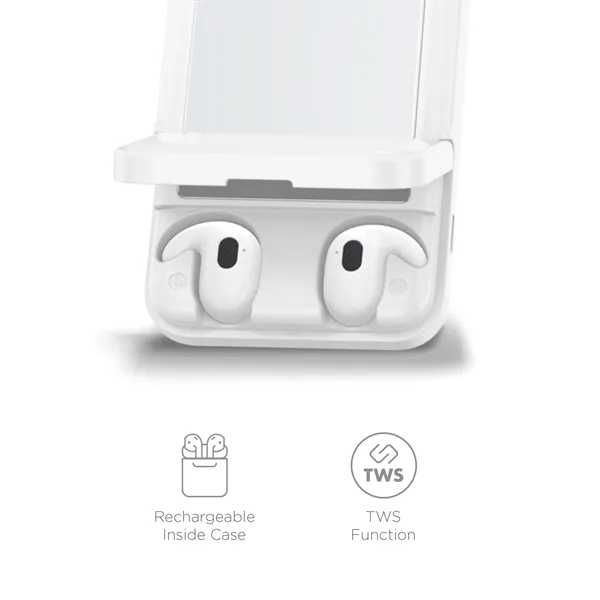 7700 mAh Wireless Power Bank with TWS Earphones... from ASI 91435 Tomax USA