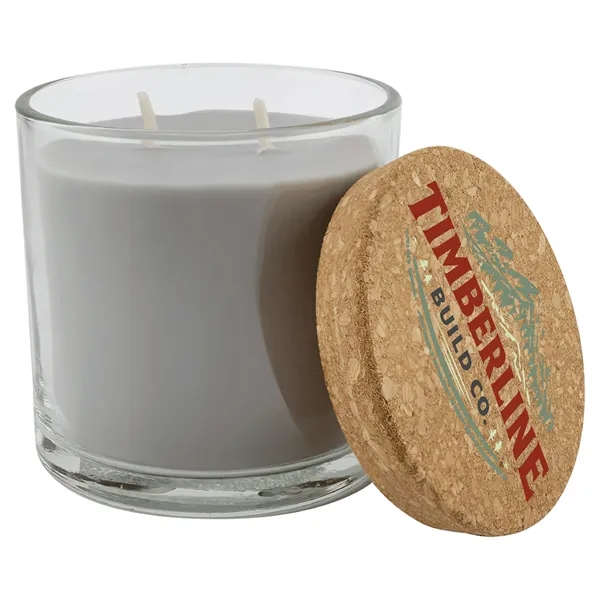 14 oz. Weathered Oak Candle in a Glass Holder with Cork... from ASI 74601 Calico