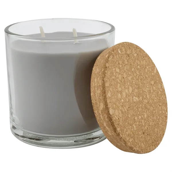 14 oz. Weathered Oak Candle in a Glass Holder with Cork... from ASI 74601 Calico