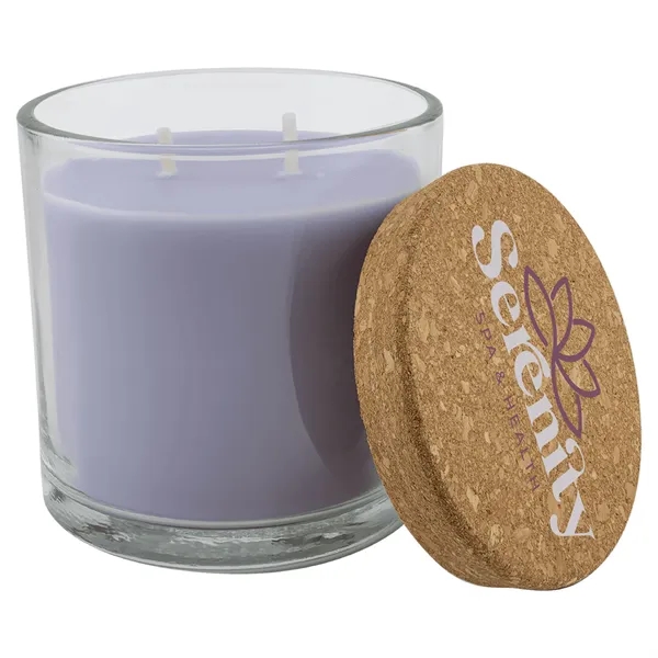 14 oz. Wild Lavender Candle in a Glass Holder with Cork... from ASI 74601 Calico