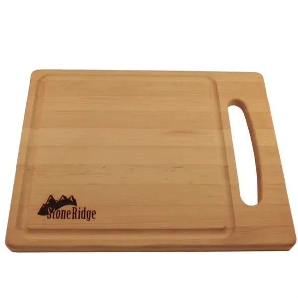Large deluxe maple wood cutting board with laser engraving.... from ASI 88156 Solid Dimensions Inc