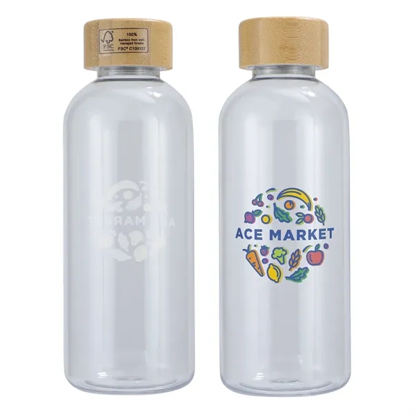 22 oz RPET Reusable Sports Bottle w/ Bamboo Lid... from ASI 36730 Ariel Premium Supply Inc