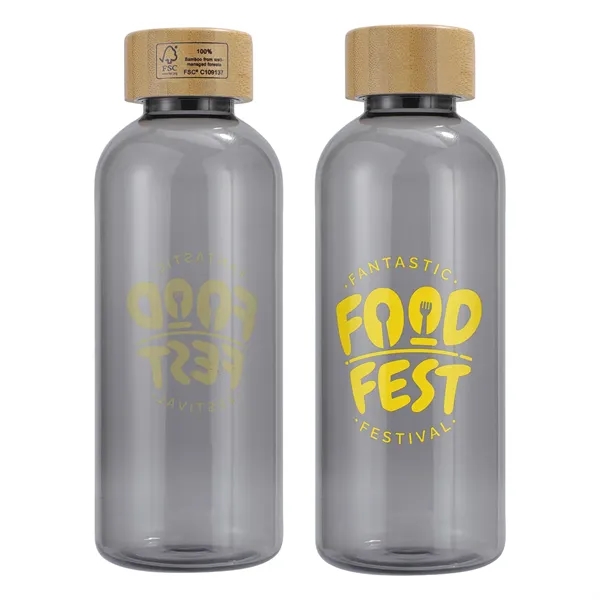 22 oz RPET Reusable Sports Bottle w/ Bamboo Lid... from ASI 36730 Ariel Premium Supply Inc