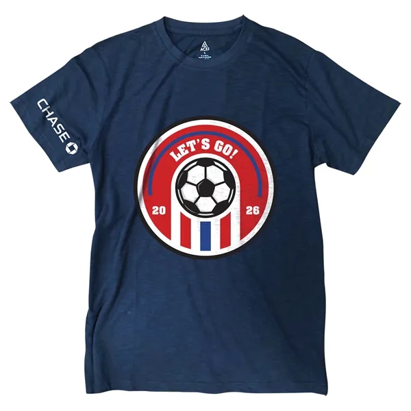 Soccer ACE Slub T-Shirt S/S Crew Neck - Unisex... from ASI 44900 NC Custom (CI/Lanco) / Lanco ACE USA